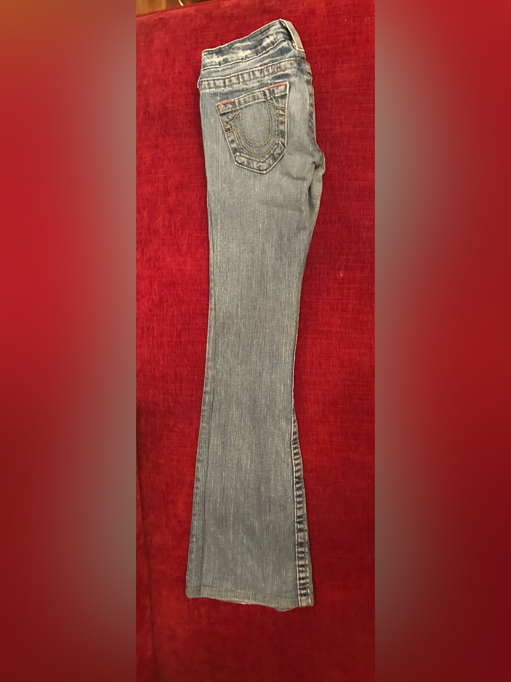 True Religion Women's Light Blue Flared Jeans - Picture 2 of 2